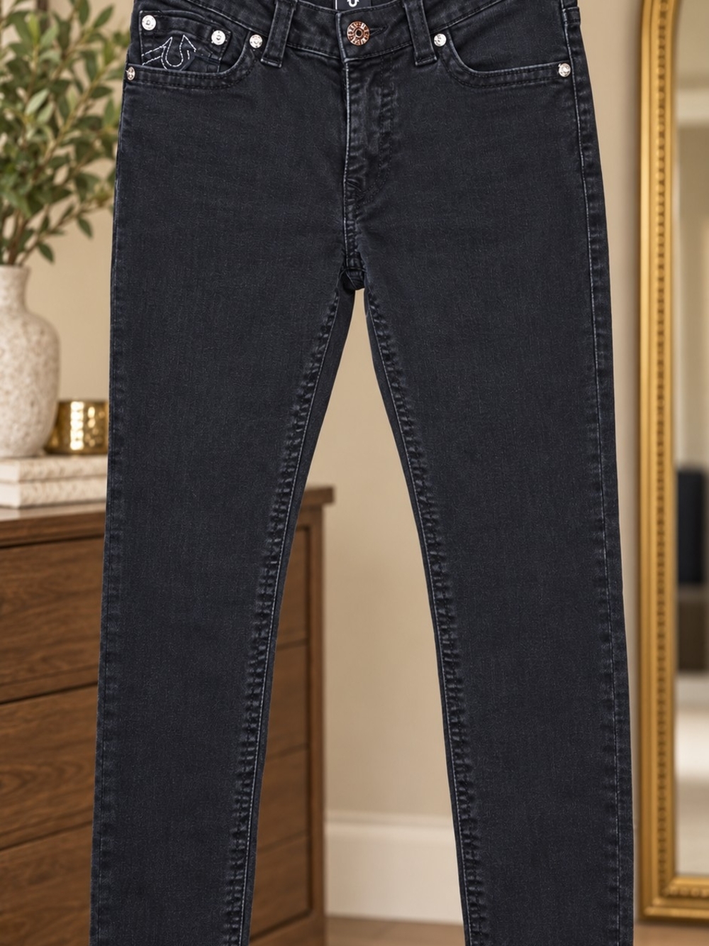 True Religion Jennie Curvy Mid Rise Skinny jeans